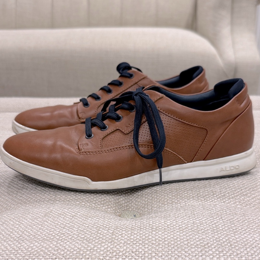 Aldo Men's Tan Leather Shoes